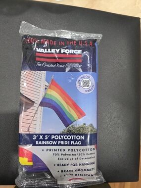 Valley Forge Rainbow Pride Flag 3' x 5'